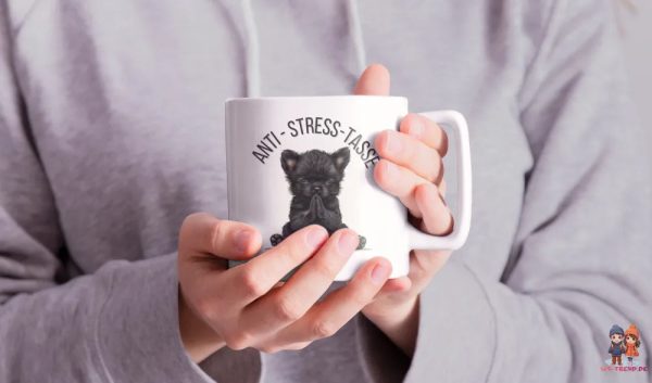 Anti Stress Baby Hund Welpe Kaffeetasse Teetasse Tasse Geschenkidee 325 ml Online-Schn?ppchen – Bild 5