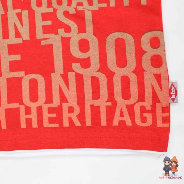 Lee Cooper Kinder Jungen T-Shirt Kurzarm Shirt Zu verkaufen – Bild 4