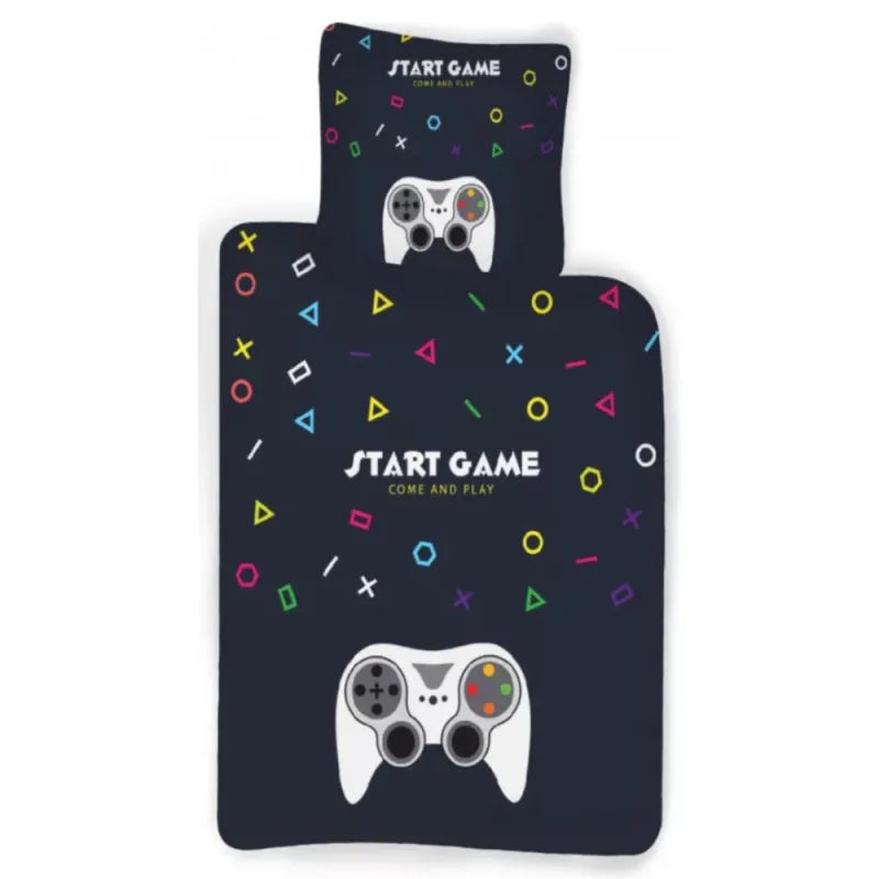 Gamer Zocker Bettwäsche 2tlg Set 135×200 80×80 cm Garnitur 100% Baumwolle Rabatt
