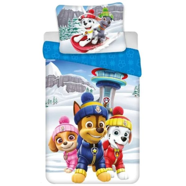 Paw Patrol Chase Kinder Flanell Bettwäsche Set 135 140x200 65x65 Baumwolle Mode