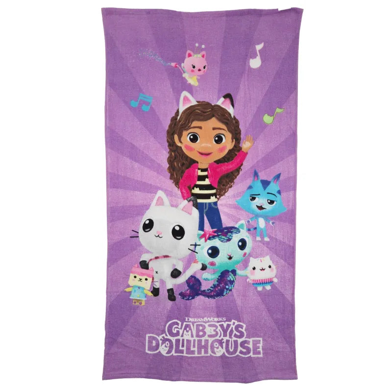 Gabbys Dollhouse Strandtuch Handtuch Badetuch XL 70×140 cm 100% Baumwolle Zu verkaufen