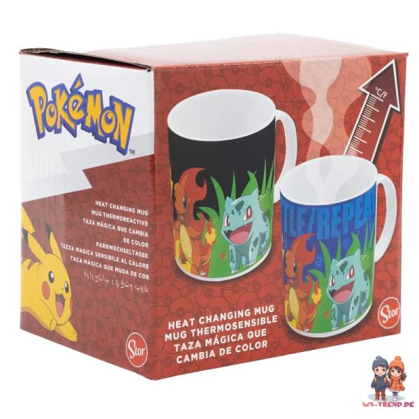 Pokemon Pikachu magische Kaffeetasse Teetasse Tasse Geschenkidee 325 ml Mode – Bild 3