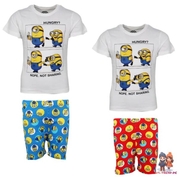 Die Minions Kinder Jungen Pyjama Schlafanzug Baumwolle Mode