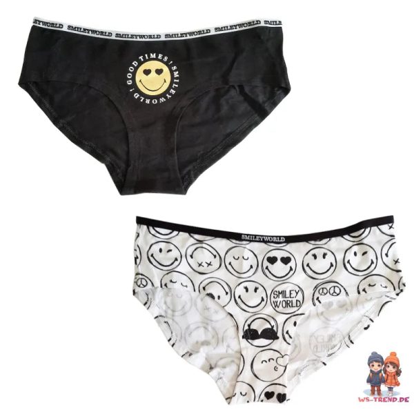 Smiley Emoji Damen Slips Unterhose - S bis XL Mode