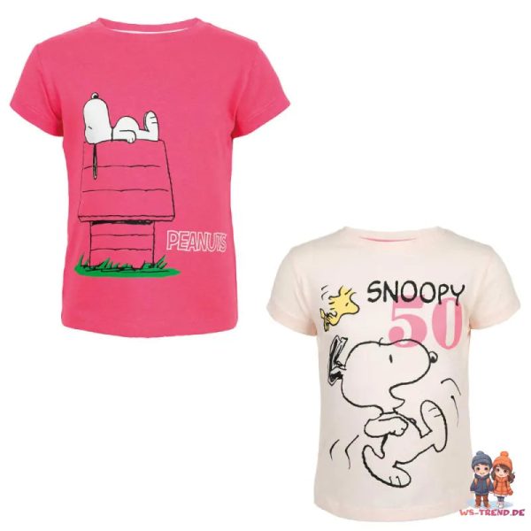 Peanuts Snoopy Kinder Mädchen kurzarm T-Shirt Shirt Mode