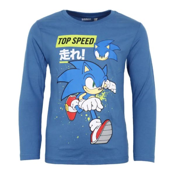 Sonic The Hedgehog Kinder Jungen langarm Shirt Langarmshirt Verkauf – Bild 2