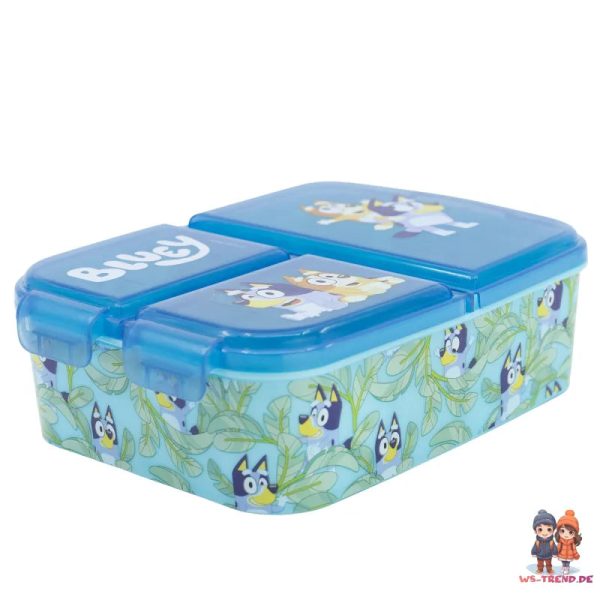 Bluey Bingo Kinder 2teiliges Set 3 Kammern Brotdose Alu Trinkflasche 400 ml Rabatt – Bild 2