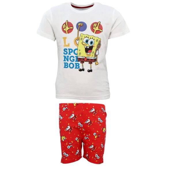 Spongebob Schwammkopf Kinder kurzarm Pyjama Schlafanzug Online-Schn?ppchen – Bild 2