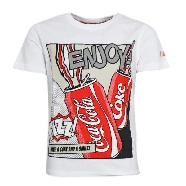 Coca Cola Classic Kinder Jugend Jungen kurzarm T-Shirt Angebot – Bild 2