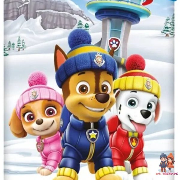 Paw Patrol Chase Kinder Flanell Bettwäsche Set 135 140x200 65x65 Baumwolle Mode – Bild 2