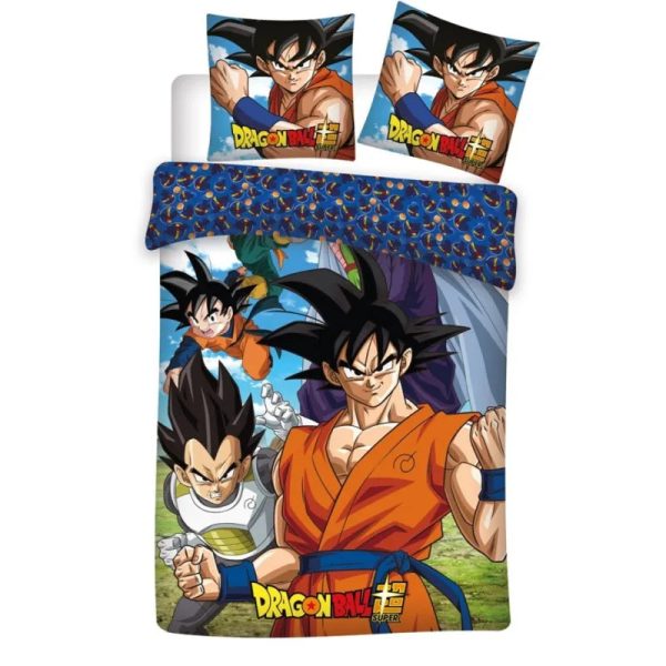 Anime Dragon Ball Goku Flanell Bettwäsche Set 135-140x200 65x65 Rabatt
