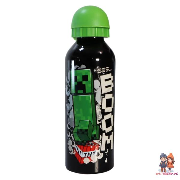 Minecraft Creeper Kinder 2 tlg Lunch Set Brotdose Alu-Trinkflasche 500 ml Online – Bild 5