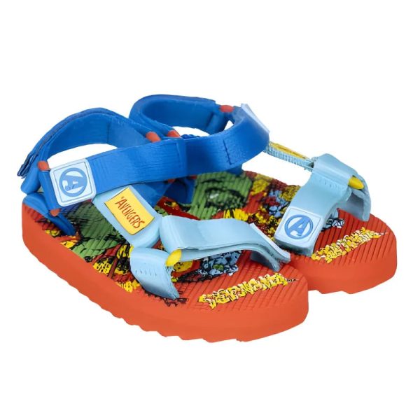 Marvel Avengers Kinder Sandalen Latschen Hausschuhe Klett Rabatt
