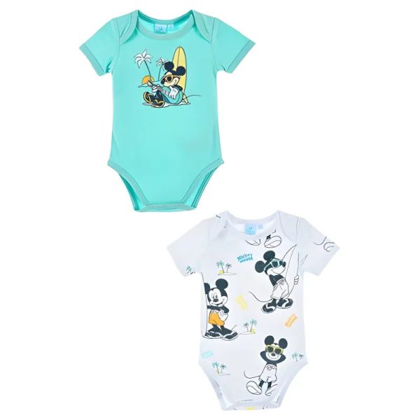 Disney Mickey Maus Baby 2er Set kurzarm Body Strampler Jetzt online