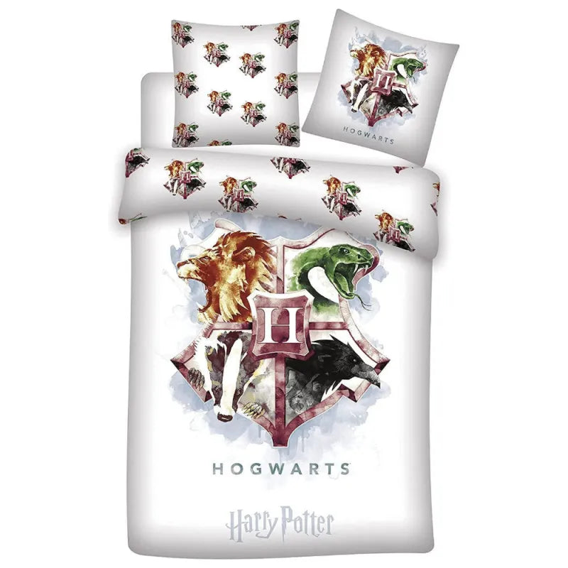 Harry Potter Hogwarts Bettwäsche 2tlg Set 135×200 80×80 cm 100% Baumwolle Rabatt