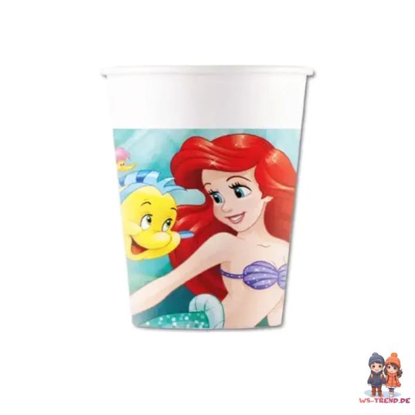 Disney Arielle die Meerjungfrau 36tlg.Geburtstag Deko Set Geschirr Partyset Online-Schn?ppchen – Bild 3