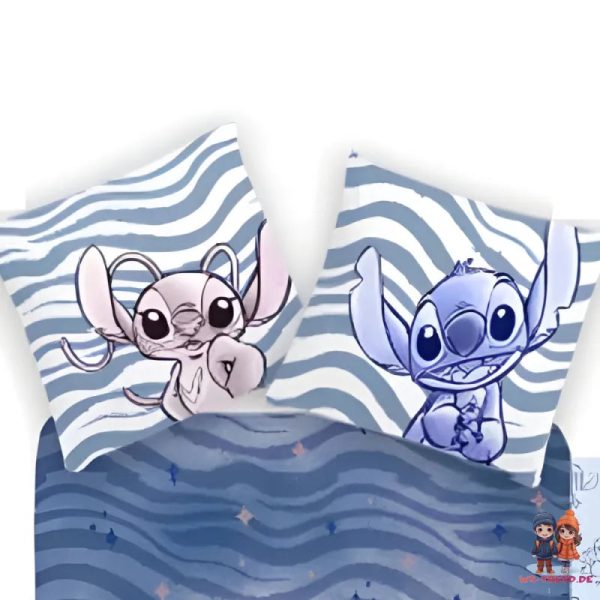 Disney Lilo und Stitch Baby Bettwäsche 2tlg Set 100x135 40x60 cm 100% Baumwolle Rabatt – Bild 3
