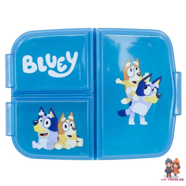 Bluey Bingo Kinder 2teiliges Set 3 Kammern Brotdose Alu Trinkflasche 400 ml Rabatt – Bild 3