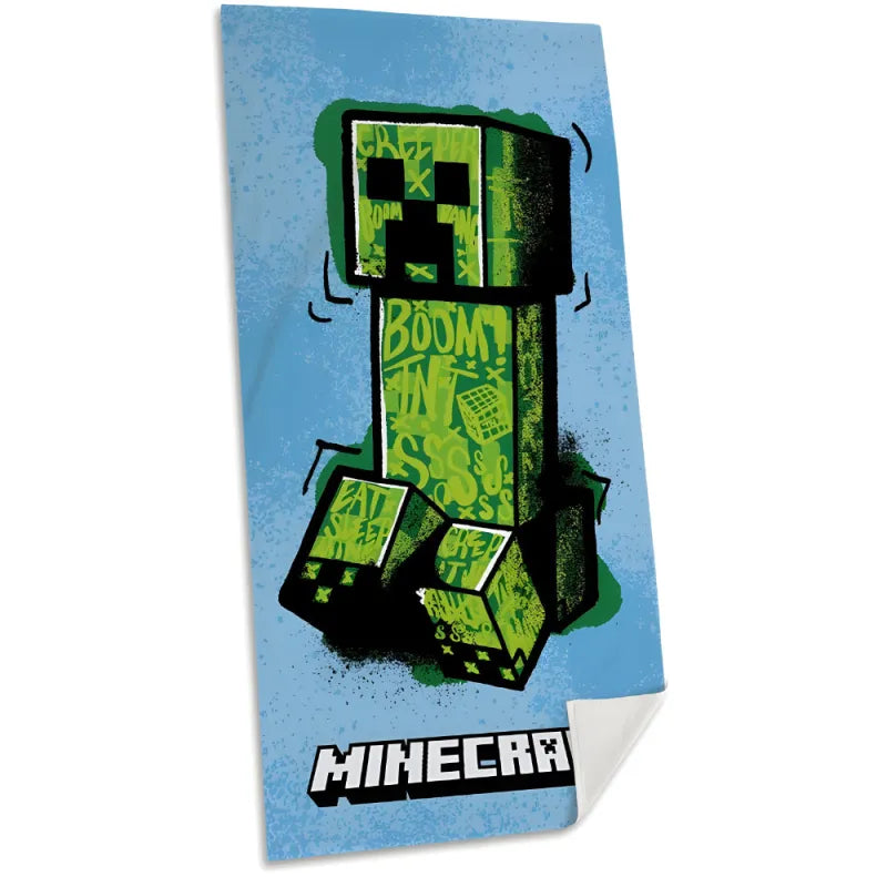 MInecraft Gamer Creeper Badetuch Strandtuch 70×140 cm 100% Baumwolle Online-Verkauf