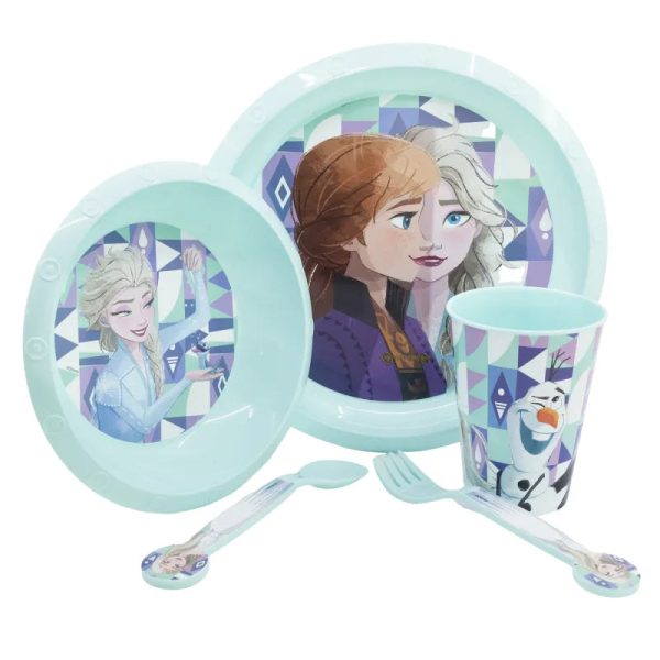 Disney Die Eiskönigin Elsa Kinder Geschirr-Set 5 teilig Becher Teller Schüssel Online