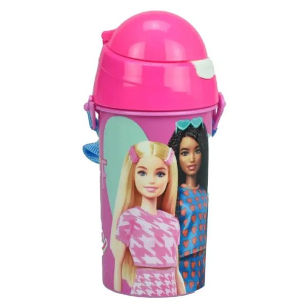 Barbie Kinder Sport Wasserflasche Trinkflasche Flasche Trinkhalm 500 ml Schn?ppchen