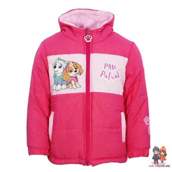 Paw Patrol Kinder Winterjacke Mädchen Jacke mit Kapuze Schn?ppchen – Bild 2