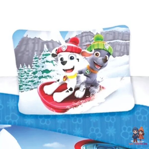Paw Patrol Chase Kinder Flanell Bettwäsche Set 135 140x200 65x65 Baumwolle Mode – Bild 3