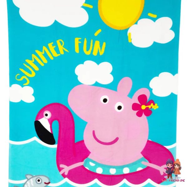 Peppa Wutz Pig George Kinder Mikrofaser Strandtuch Badetuch XL 70x140 Rabatt – Bild 2