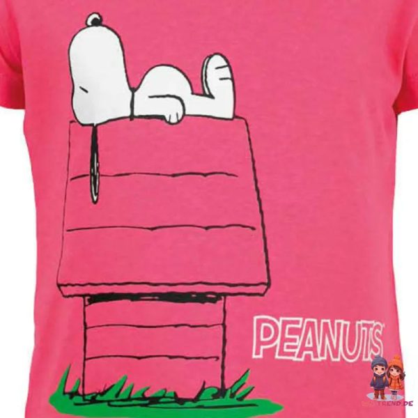 Peanuts Snoopy Kinder Mädchen kurzarm T-Shirt Shirt Mode – Bild 3