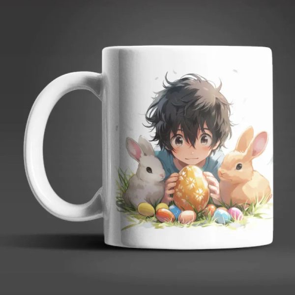 Anime Osterhase Ostereier Ostern Kaffeetasse Teetasse Tasse Geschenkidee Rabatt