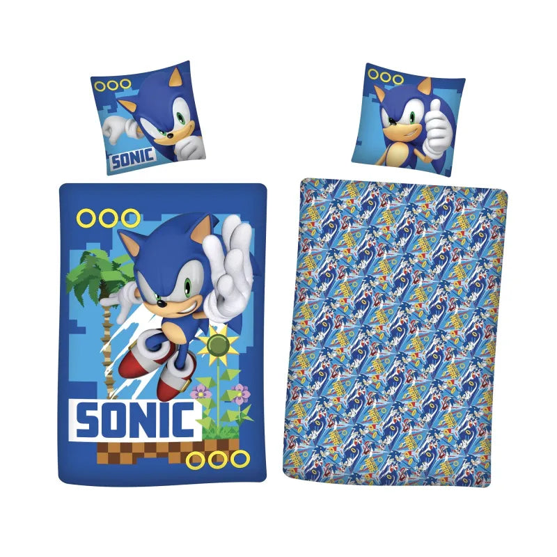 Sonic The Hedgehog Kinder Bettwäsche 2tlg. Set 135×200 80×80 cm Online-Verkauf
